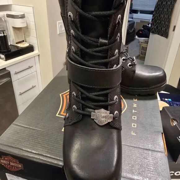 Harley-Davidson Women's Size 7.5 Talley Ridge 7.25" Motorcycle Boots D83878 NEW - Picture 2 of 14